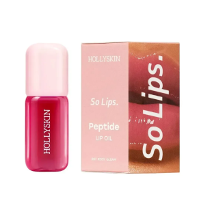 Увлажняющее масло для губ Hollyskin So Lips. Peptide Lip Oil 007. Rosy Gleam 4 мл