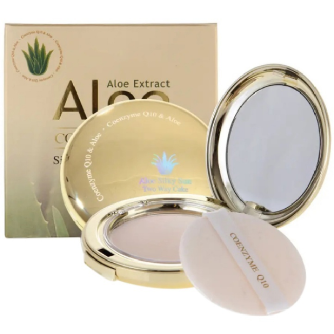 Матирующая пудра ENOUGH Coenzyme Q10 Aloe silky sun Twowaycake #13 2x13 g, фото 1 Матирующая пудра ENOUGH Coenzyme Q10 Aloe silky sun Twowaycake #13 2x13 g, фото 1