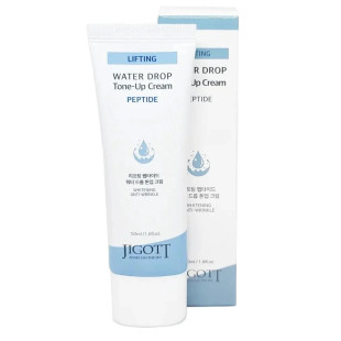 Крем для лица увлажняющий Jigott Lifting Peptide Water Drop Tone Up Cream 50ml