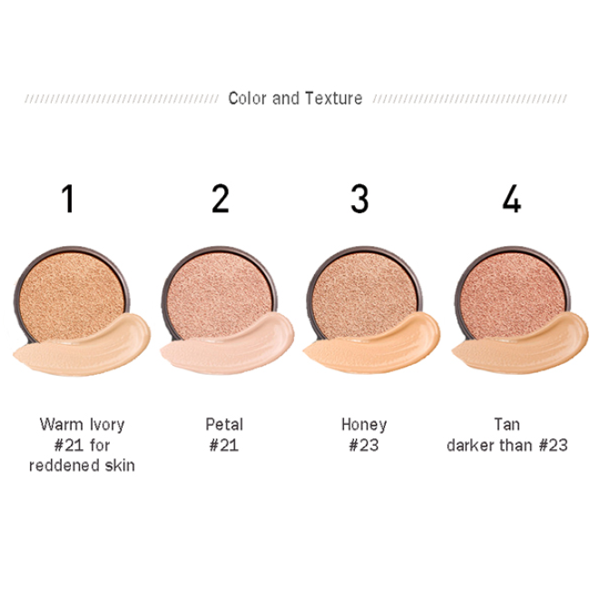 Тональный кушон для лица со сменным блоком  HOLIKA HOLIKA Hard Cover Perfect Cushion EX Set (02 Petal) 14 g, фото 4 Тональный кушон для лица со сменным блоком  HOLIKA HOLIKA Hard Cover Perfect Cushion EX Set (02 Petal) 14 g, фото 4