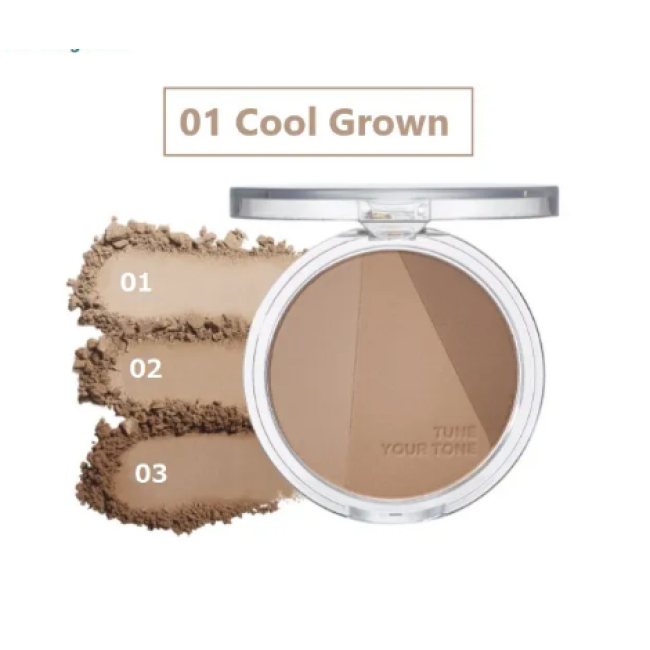 Набір для макіяжу обличчя HOLIKA HOLIKA Tone tuning shading 01cool grown (Brush SET) 9.5 g, фото 3 Набір для макіяжу обличчя HOLIKA HOLIKA Tone tuning shading 01cool grown (Brush SET) 9.5 g, фото 3