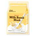 Тканинна маска для обличчя з екстрактом банана G9Skin Milk Bomb Mask Banana 21ml