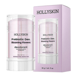 Парфюмированный дезодорант с гиалуроновой кислотой и пребиотиками Hollyskin Prebiotic Deo. Blooming Flowers 50g