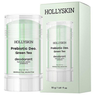 Парфюмированный дезодорант с гиалуроновой кислотой и пребиотиками Hollyskin Prebiotic Deo. Green Tea 50g