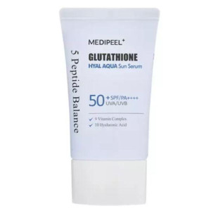 Зволожуюча сонцезахисна сироватка Medi Peel Glutathione Hyal Aqua Sun Serum 50 ml