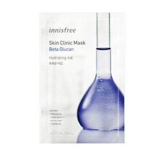 Маска Тканевая Успокаивающая С Бета-Глюканом Innisfree  Skin Clinic Mask Beta Glucan 20ml