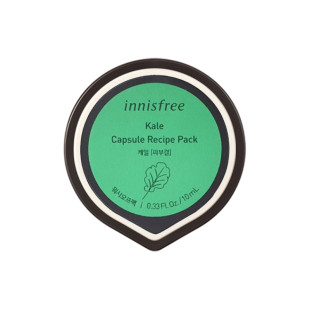 Маска ночная тонизирующая с экстрактом капусты Innisfree Capsule Resipe Pack Kale 10ml