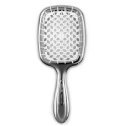 Расческа для волос лимитированная линейка серебристая с белым Janeke Superbrush, фото 2