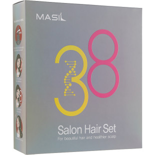 Набор средств для волос Masil 8 Seconds Salon Hair Set: Маска 8 Seconds Salon Hair Mask, 200ml + Маска, салонный эффект за 8 секунд 8 Seconds Salon Hair Mask, 8ml + Шампунь с аминокислотами 3 Salon Hair CMC Shampoo, 300ml + Шампунь с аминокислотами 3 Salo