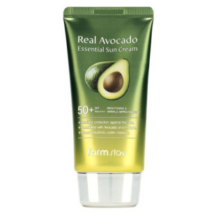 Сонцезахисний крем з авокадо FarmStay Real Avocado Essential Sun Cream SPF 50+ PA++++ 70ml