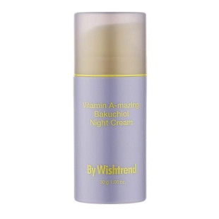 Ночной крем с ретиналем и бакучиолом By Wishtrend Vitamin A-mazing Bakuchiol Night Cream 30 g