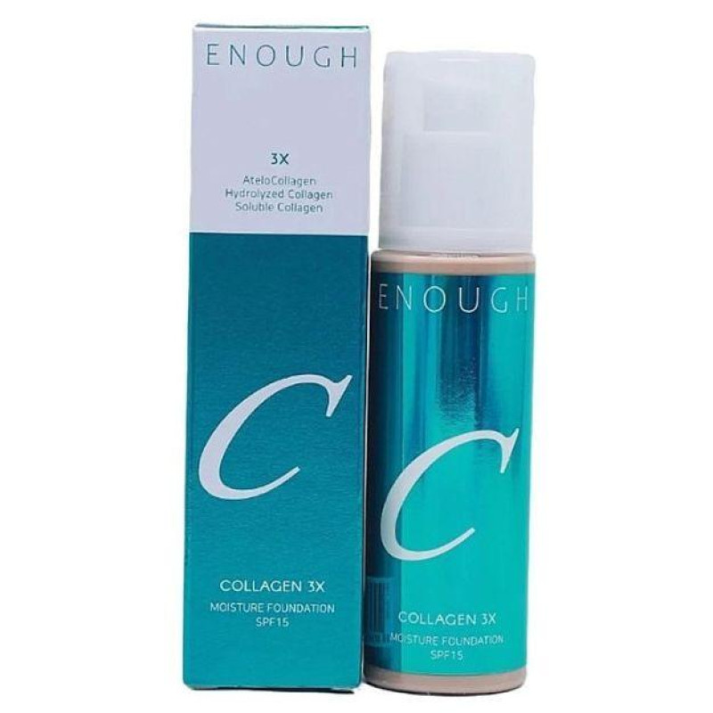 Тональный крем с тройным коллагеном ENOUGH COLLAGEN 3X Moisture ...