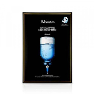 Маска Ультраувлажняющая С Пептидами И Гиалуроновой Кислотой JM Solution Water Luminous S.O.S Ringer Mask Black 1шт