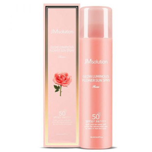 Спрей солнцезащитный JMsolution Glow Luminous Flower Sun Spray Rose SPF50+ PA++++ 180ml