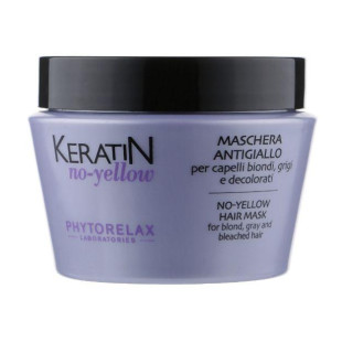 Антижовта маска для світлого та освітленого волосся Phytorelax Laboratories Keratin No-Yellow Hair Mask 250 мл