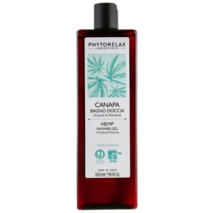 Гель для душа увлажняющий и расслабляющий Phytorelax Laboratories Hemp Shower Gel HEMP Vegan&Organic 500 мл