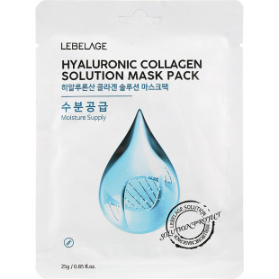 Маска тканевая для лица Lebelage Hyaluronic Collagen Solution Mask 23g