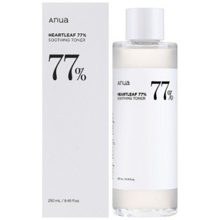 Заспокійливий тонер із екстрактом хауттюйнії ANUA Heartleaf 77% Soothing Toner 250ml