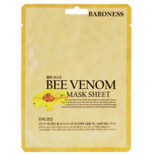 Тканинна маска з бджолиною отрутою Baroness Mask Sheet Bee Venom 21g