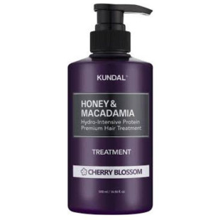 Кондиціонер для волосся з ароматом цвітіння вишні KUNDAL Honey & Macadamia Protein Treatment - Cherry Blossom 500ml