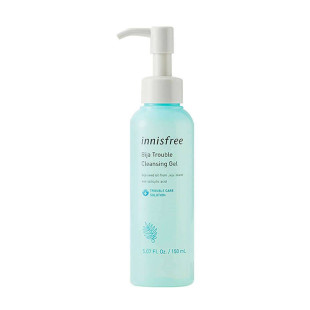 Гель очищающий для умывания проблемной кожи с маслом торреи Innisfree Jeju Bija Trouble Cleansing Gel 150ml