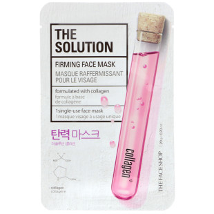 Омолаживающая тканевая маска с коллагеном The Face Shop The Solution Firming Face Mask 20g