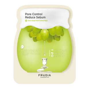 Себорегулирующая тканевая маска с экстрактом зеленого винограда Frudia Green Grape Pore Control  Mask