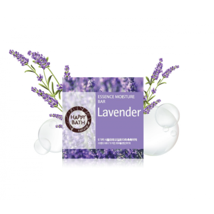 Мыло увлажняющее с экстрактом лаванды Happy Bath Essence Moisturizing Bar Lavander 100g 1шт