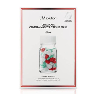 Маска тканевая успокаивающая с экстрактом центеллы JM Solution Derma Care Centella Repair Capsule Mask Clear 30ml