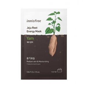 Innisfree Jeju Root Energy Mask 25ml*1ea #Yam. Тканевая маска с экстрактом сладкого картофеля