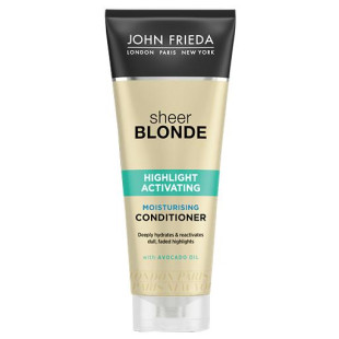 Зволожуючий кондиціонер для світлого волосся John Frieda Sheer Blonde Highlight Activating Moisturising Coditioner 250ml Зволожуючий кондиціонер для світлого волосся John Frieda Sheer Blonde Highlight Activating Moisturising Coditioner 250ml