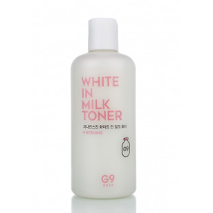 Освітлювальний тонер із молочними протеїнами G9Skin White In Milk Toner 300ml