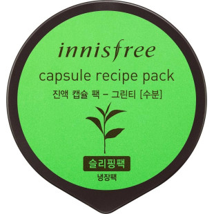 Маска С Экстрактом Зеленого Чая Восстанавливающая Innisfree Capsule Recipe Pack Green Tea