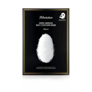 Маска тканевая восстанавливающая с протеинами шелка JM solution Water Luminous Silky Cocoon Mask Black 35ml