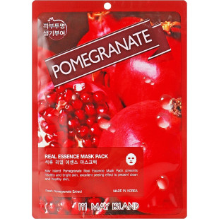 Маска тканевая для лица с гранатом May Island Real Essence Pomegranate Mask Pack 25ml