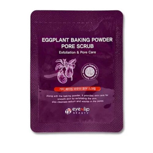 Скраб с экстрактом баклажана от черных точек для лица Eyenlip Eggplant Baking Powder Pore Scrub 3ml