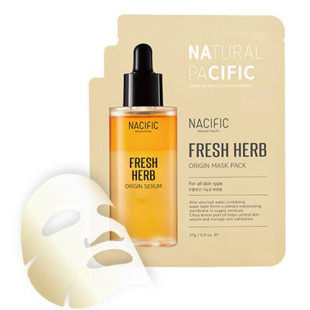 Маска Заспокійлива З Екстрактом Алое І Трав Nacific Fresh Herb Origins Mask Pack 27ml