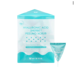 Скраб-щербет с содой и гиалуроновой кислотой для лица Hyaluronic Acid Sherbet Peeling Scrub Mizon 7g