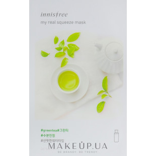 Тканевая маска Innisfree My Real Squeeze Green Tea Mask