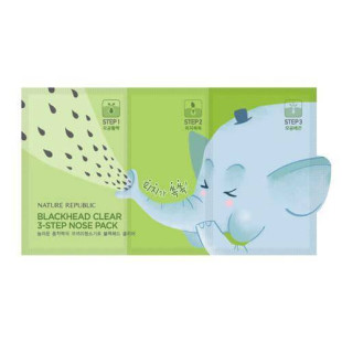 Набір Для Очищення 3в1 Nature Republic Black Head Clear 3 Step Nose Pack