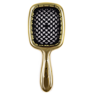 Расческа для волос лимитированная линейка золотая с черным Janeke Superbrush Расческа для волос лимитированная линейка золотая с черным Janeke Superbrush
