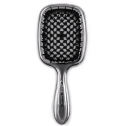 Расческа для волос лимитированная линейка серебристая с чёрным Janeke Superbrush, фото 2