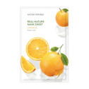 Осветляющая тканевая маска с экстрактом апельсина Nature Republic Real Nature Mask Sheet Orange 23ml