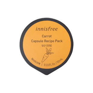 Маска ночная питательная с экстрактом моркови  Innisfree  Capsule Recipe Pack Carrot 10ml