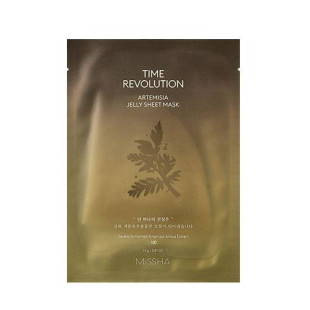 Успокаивающая тканевая гелевая маска с экстрактом полыни MISSHA TIME REVOLUTION ARTEMISIA JELLY SHEET MASK