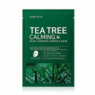 Маска Успокаивающая С Маслом Чайного Дерева SOME BY MI Tea Tree Calming Glow Luminous Ampoule Mask 25ml