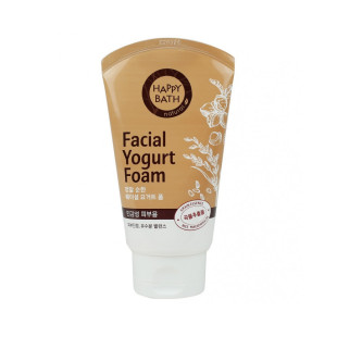 Пенка для умывания со злаками для чувствительной кожи Happy Bath Real Mild Facial Yogurt Foam 120 г