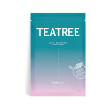 Себорегулирующая тканевая маска с экстрактом чайного дерева BARULAB The Clean Vegan Teatree Mask 23g