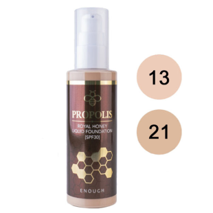 Тональный крем для лица питательный с прополисом Enough Propolis Royal Honey Liquid Foundation SPF30 100ml оттенок №13