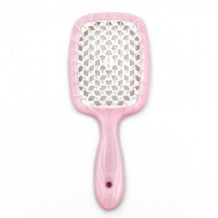 Расческа для волос нежно-розовый с белым Janeke Superbrush